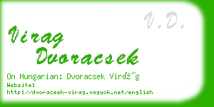 virag dvoracsek business card